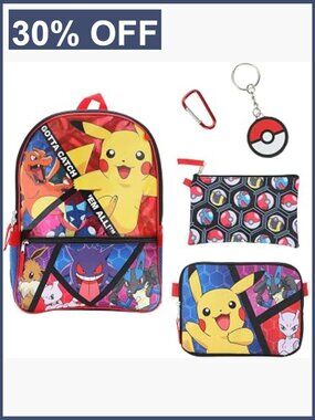 Youth 5-Piece Backpack Set with Accessories